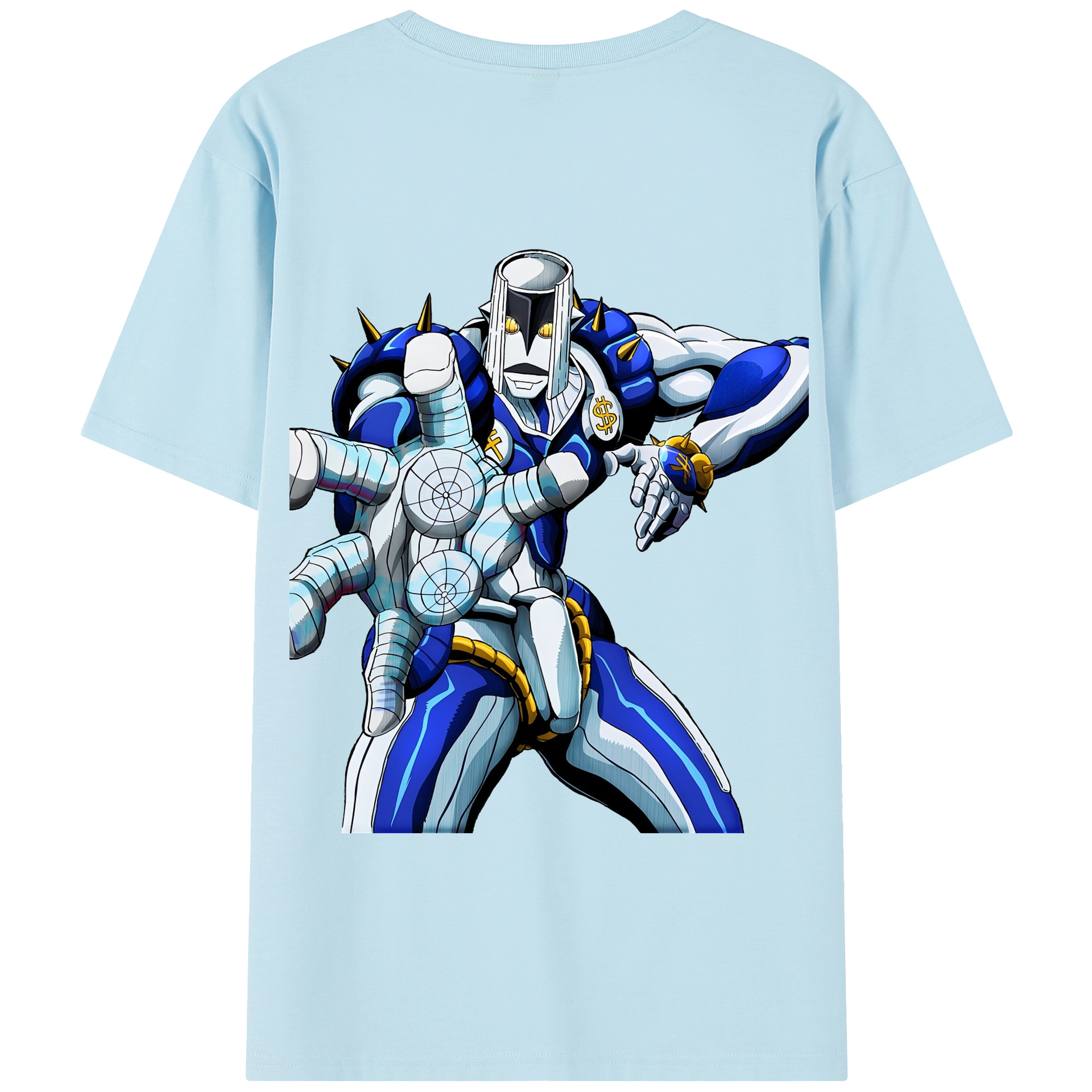 （画像用） ジョジョの奇妙な冒険 虹村億泰 にじむら おくやす JoJo's Bizarre Adventure Nijimura Okuyasu 綿100％半袖Tシャツ（背面プリント）